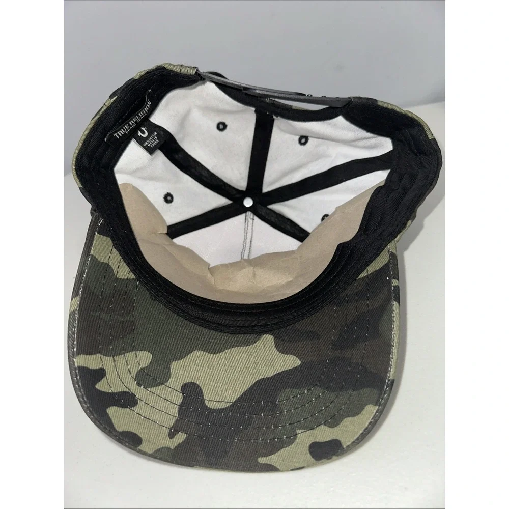 True Religion Snap Back Hat‎ Camouflage 100% Cotton